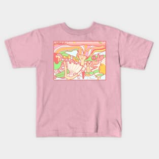 Long Neck Girl Kids T-Shirt